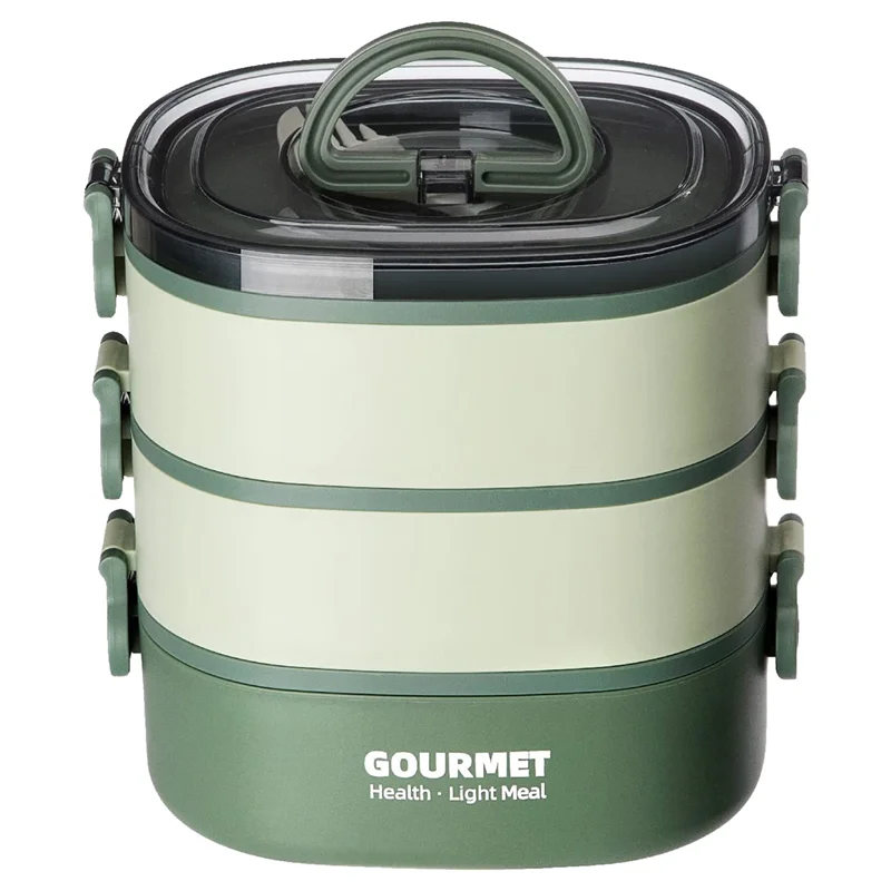 ABKJ-Bento Box Adult Lunch Box, Leak-Proof, Stacking Bento Box Lunch Box,Portable Food Container Storage Boxes