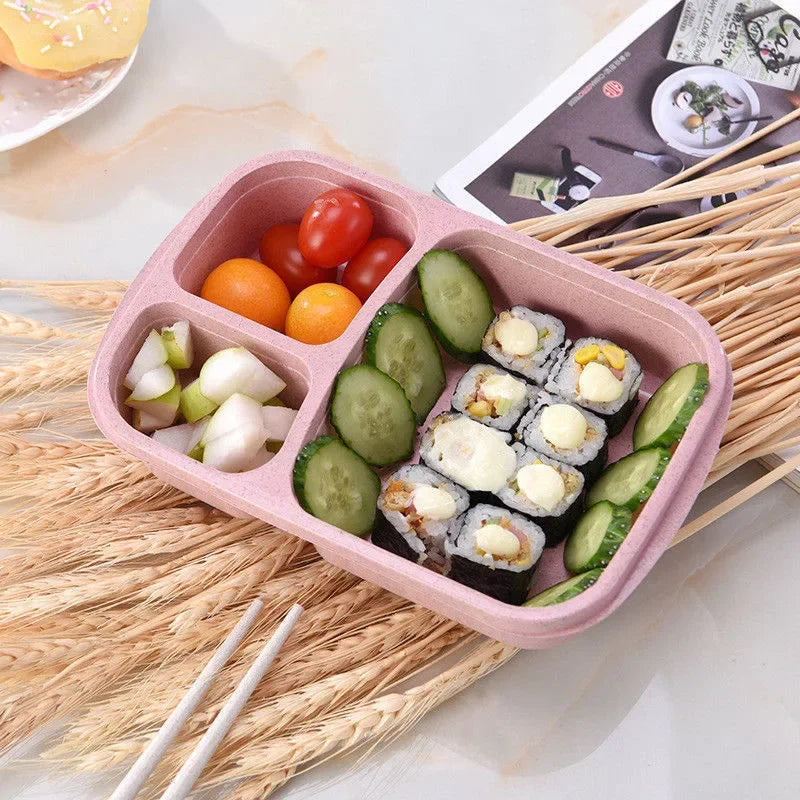 Portable Microwave Bento Boxes For Kids, Lunch Picnic Fruit Food Container, Home Storage Box
