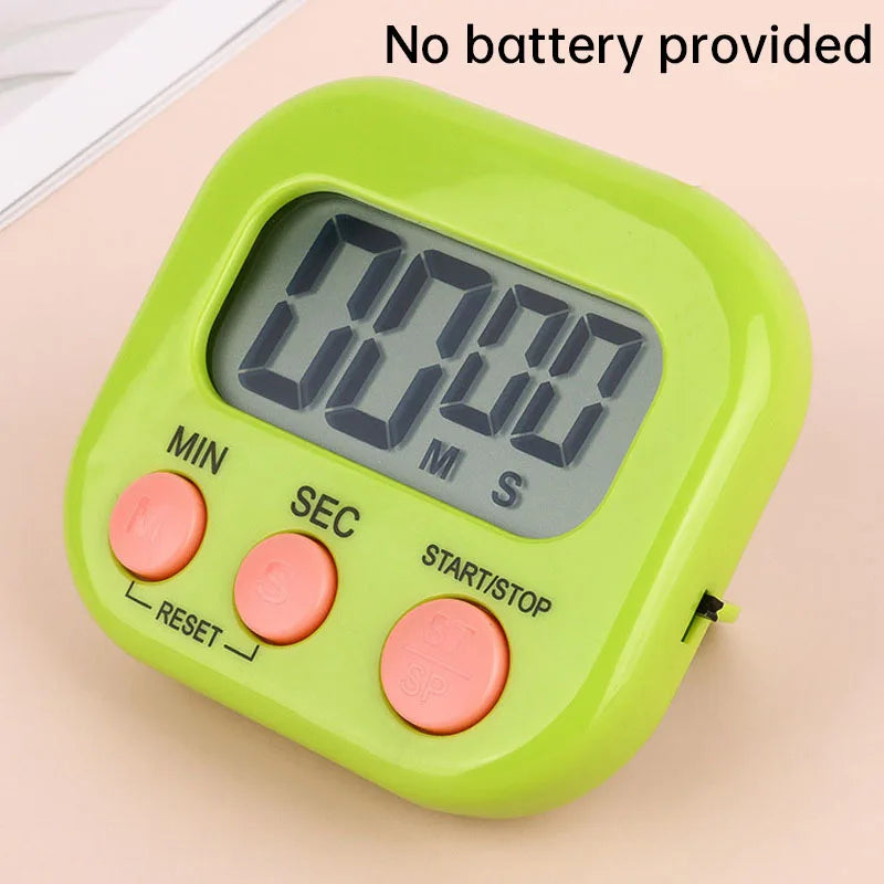 Kitchen Timer Magnetic LCD Digital Countdown Timer Cooking Timer Alarm Clock Home Kitchen Accessories