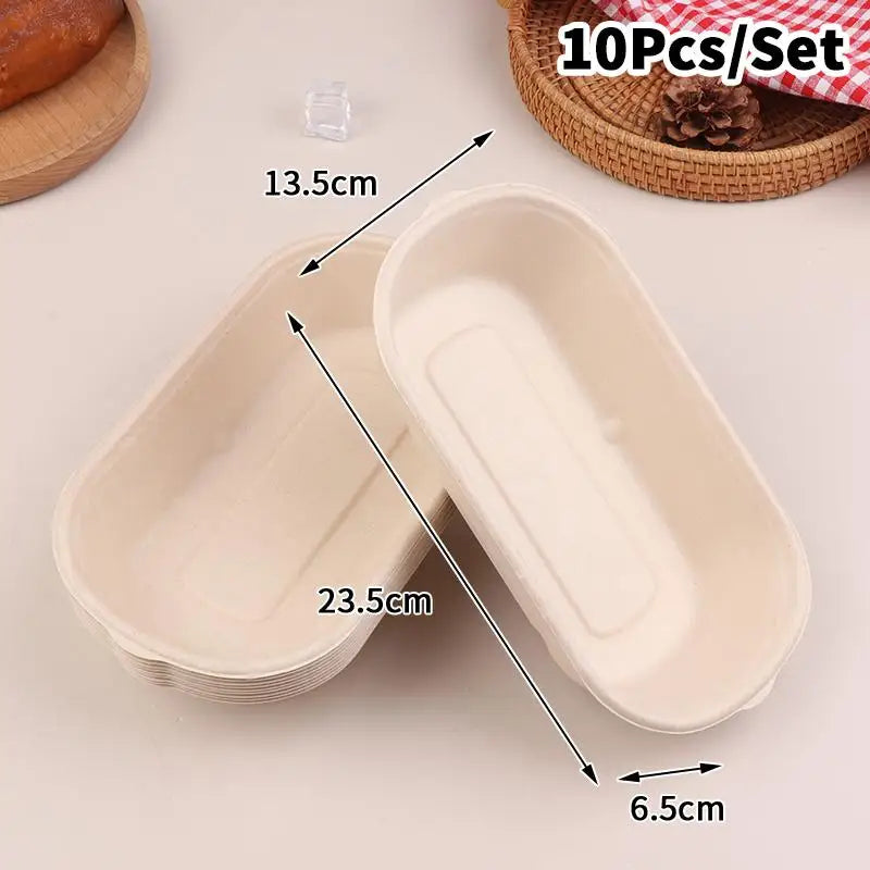 Bio-Degradable Disposable Pulp Salad Box; Quick Removal Fat Reducing Pulp Lunch Container; Light Meal Bento Box