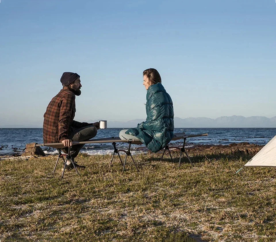 Camping Cot Outdoor Exquisite Camping Folding Bed Lightweight and Portable Car Picnic Seating Stable and Comfortable Single Bed