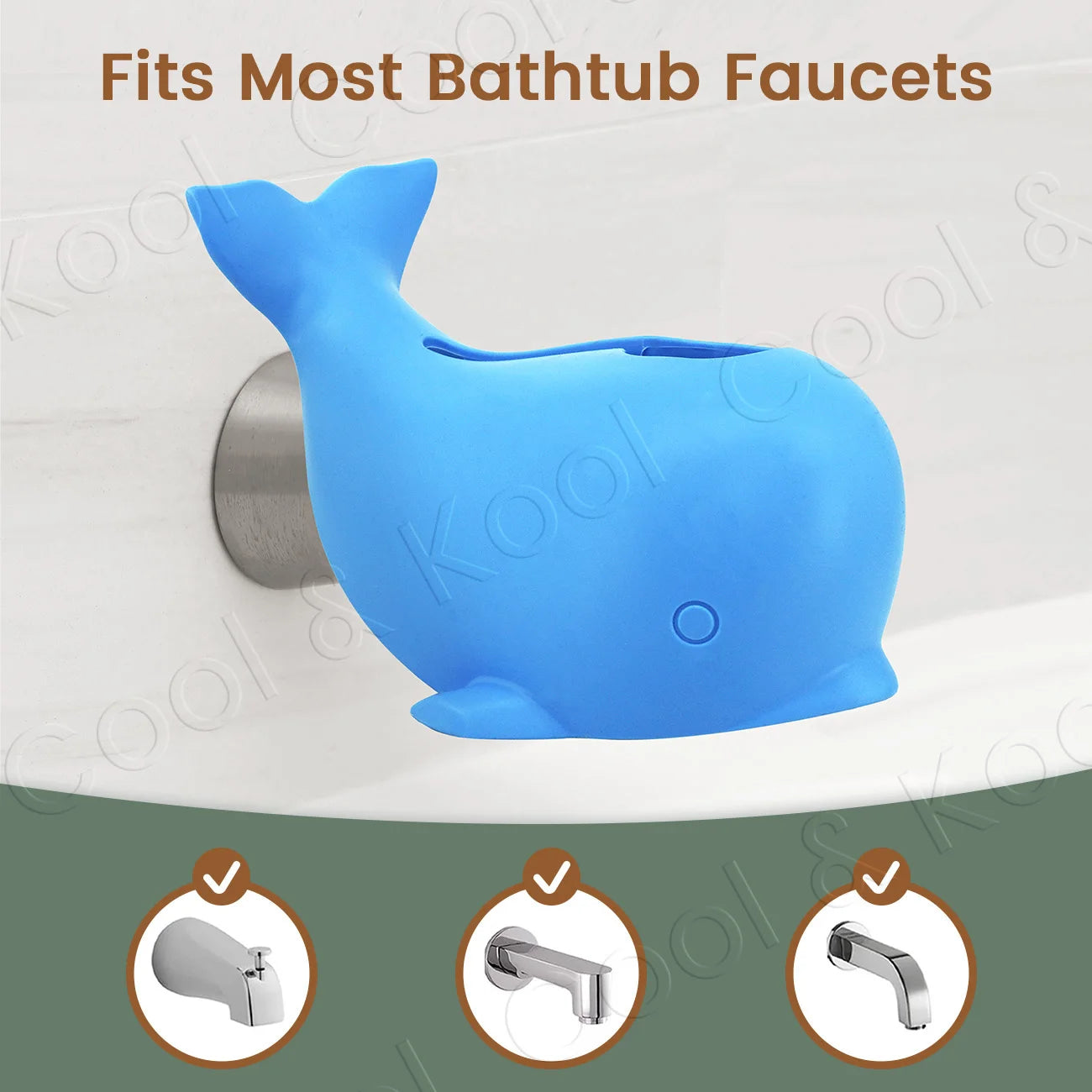 Baby Bath Faucet Cover, BPA-Free Silicone with Adjustable Strap for Safe, Bump-Proof Bath Time