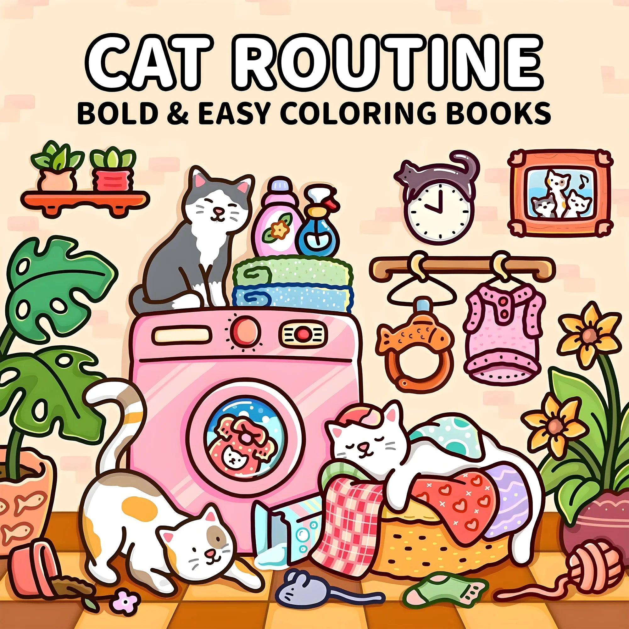 Adult Coloring Book Unique Cat-Themed Picture Book for Relaxation Upgraded Paper for Comfortable Coloring Perfect Gift Friend