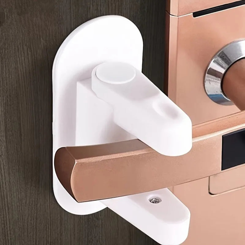 1PC Security Door Opening Protection Lock Handle Security Lock Anti-theft, Simple and Easy To Install, Leaving No Trace
