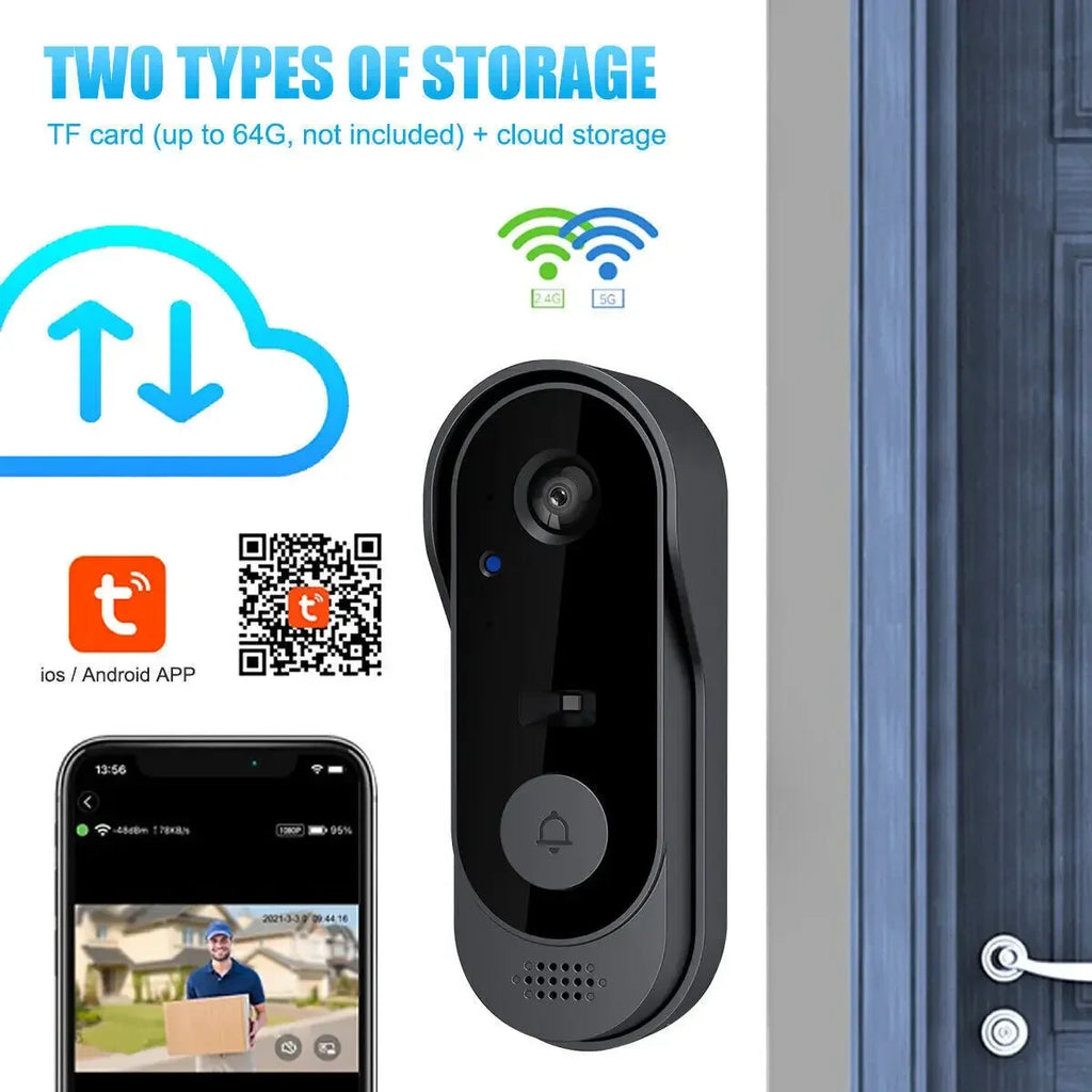 New Doorbell With Camera Wireless Bundle Doorbell Smart Home WIFI HD Outdoor Phone Camera Security Video Intercom Night Vision