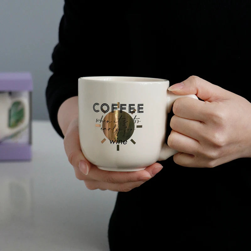 First Call & Last Call Gifts Sets Novelty Products Trends Cute Wine Glass & Coffee Mugs Ceramic Creative Set Items for Gifting