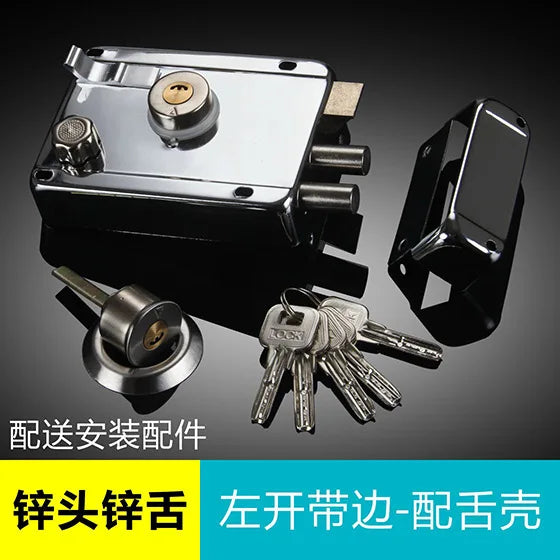 Door Lock Strong Deadbolt Home Security Universal Exterior Anti-theft Accessory Stainless Steel Multiple Insurance Smooth
