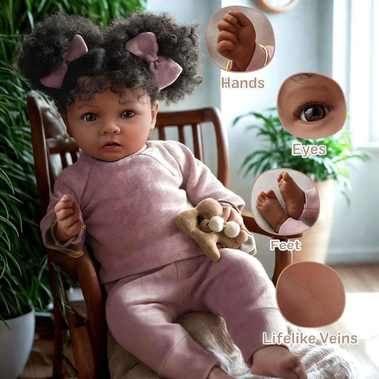 BABESIDE Lifelike Reborn Baby Dolls Girl- 20 '' Soft Body Realistic-Newborn with Accessories For Kids Age 3+