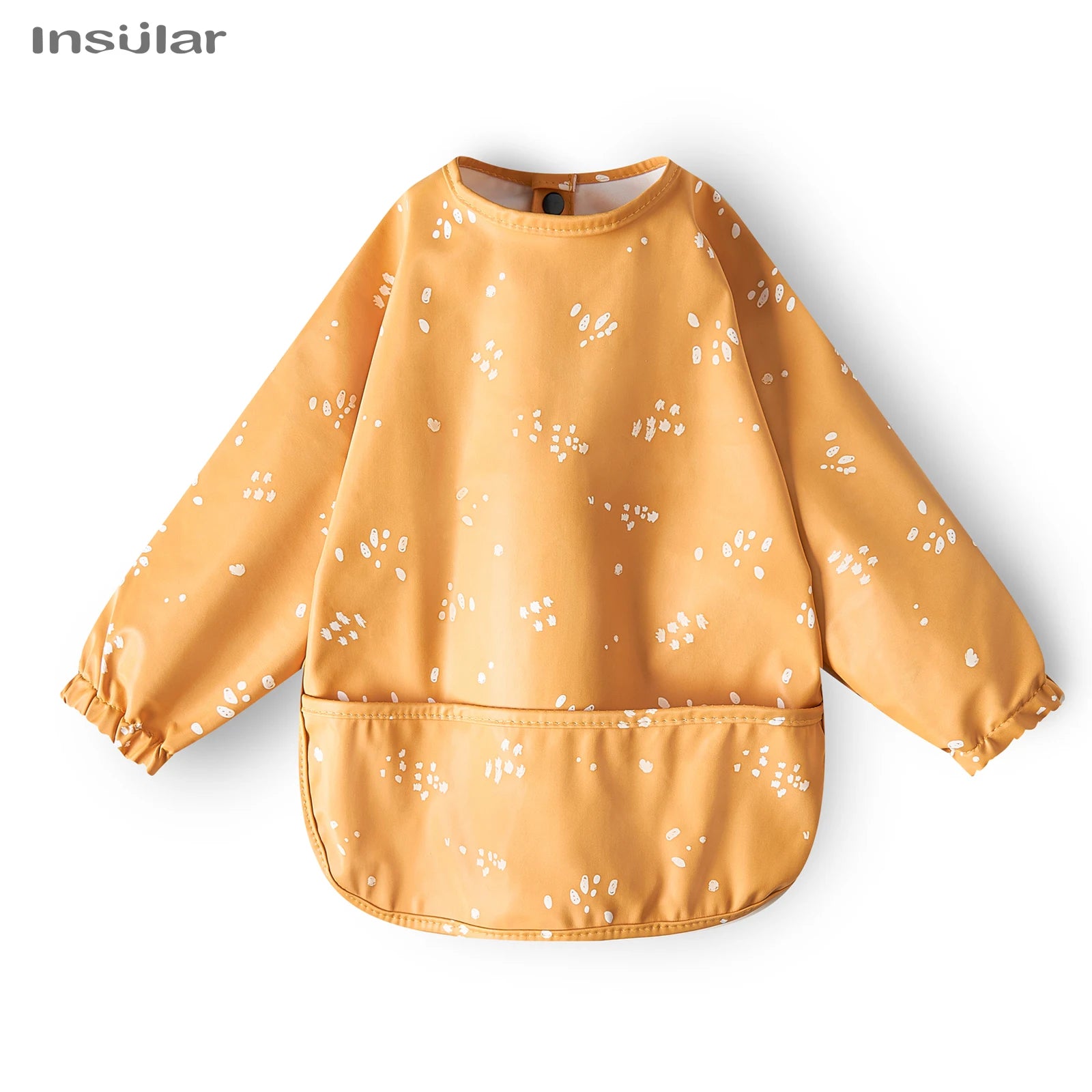 New Baby Bib with Pocket for Feeding Accessories Bibs for Children Waterproof Long Sleeve Bibs Aprons with Long Sleeve