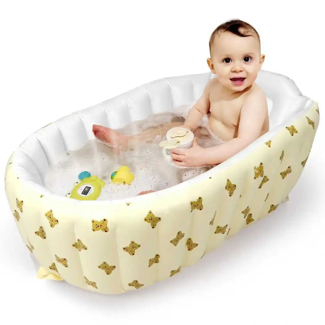 Baby portable shower basin, baby shower basin, household use, children can sit and lie down, foldable bathtub, inflatable bath b