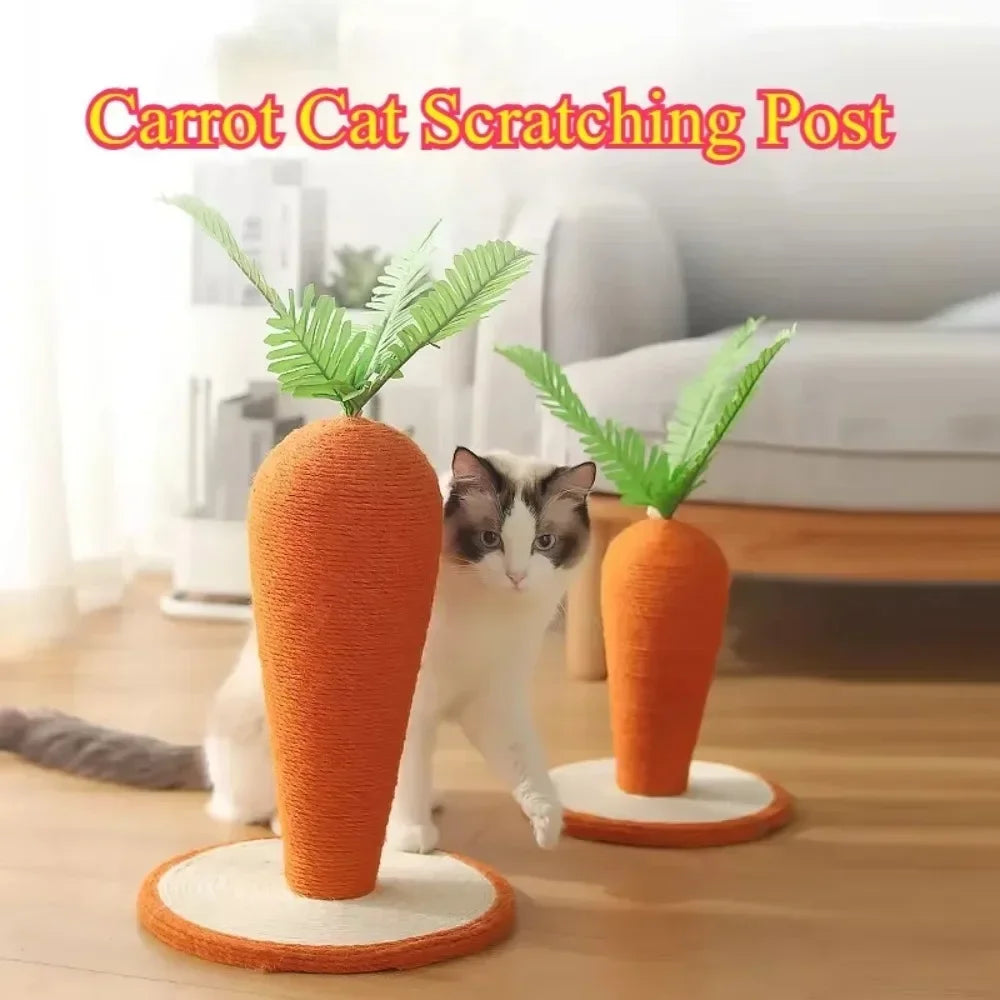 Carrot Cat Tree Cute Cats Sisals Carrots Pet Supplies Post Home Crawling Frame Pets Cats Fun Toys Sisal for Cat Scratching Rack