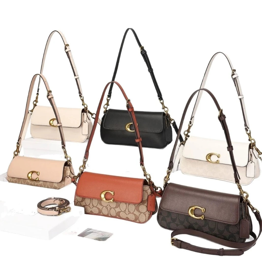 New Trapezoidal Square Bag, French Bread Bag, Retro Fashion Flip Cover Single Shoulder Crossbody Underarm Bag