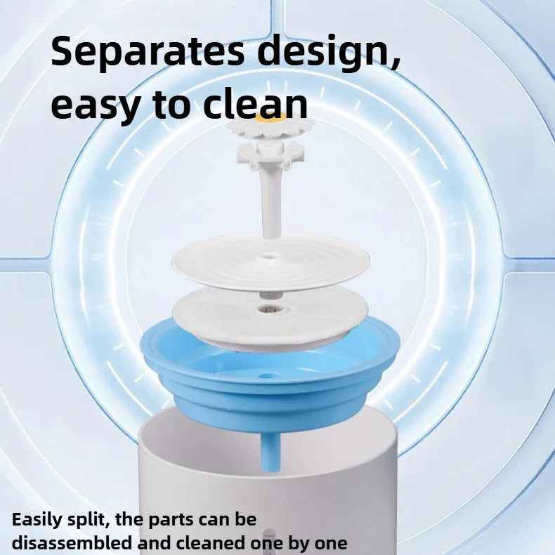 Cat Water Dispenser Automatic Filter Circulation Flowing Water Silent Filter Element Pets Water Fountain Pet Products