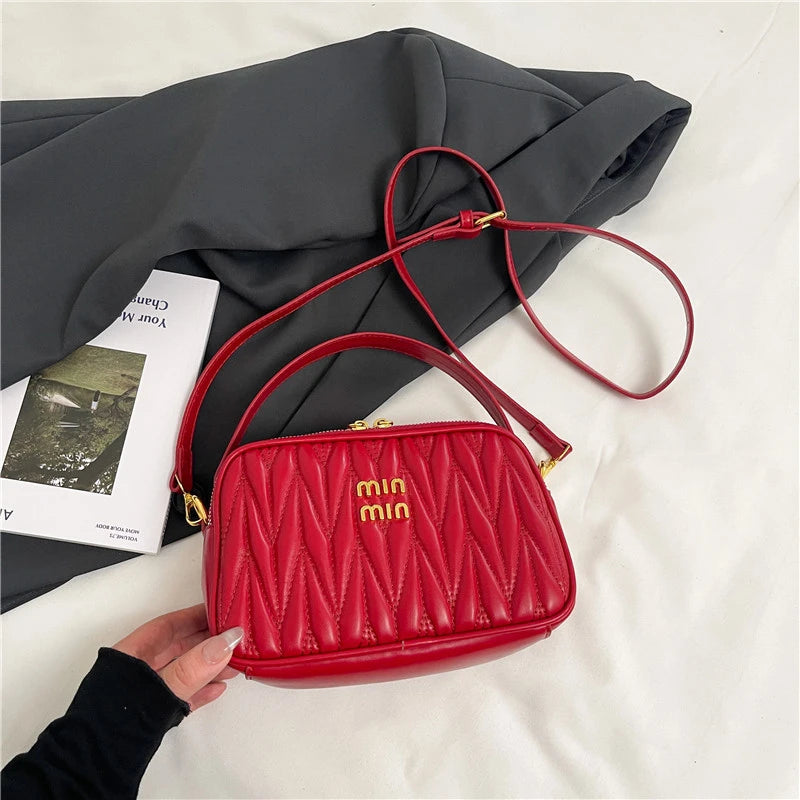 Trendy Designer Paris Fashion Bag With Elegant Leather And Solid Color For Women In Leisure