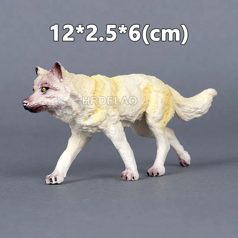 Realista Wild Animal Figurines Zoo Wolf Monkey Bat Chameleon Pangolin Squirrel Donkey Horse Action Model Toys for children Gift