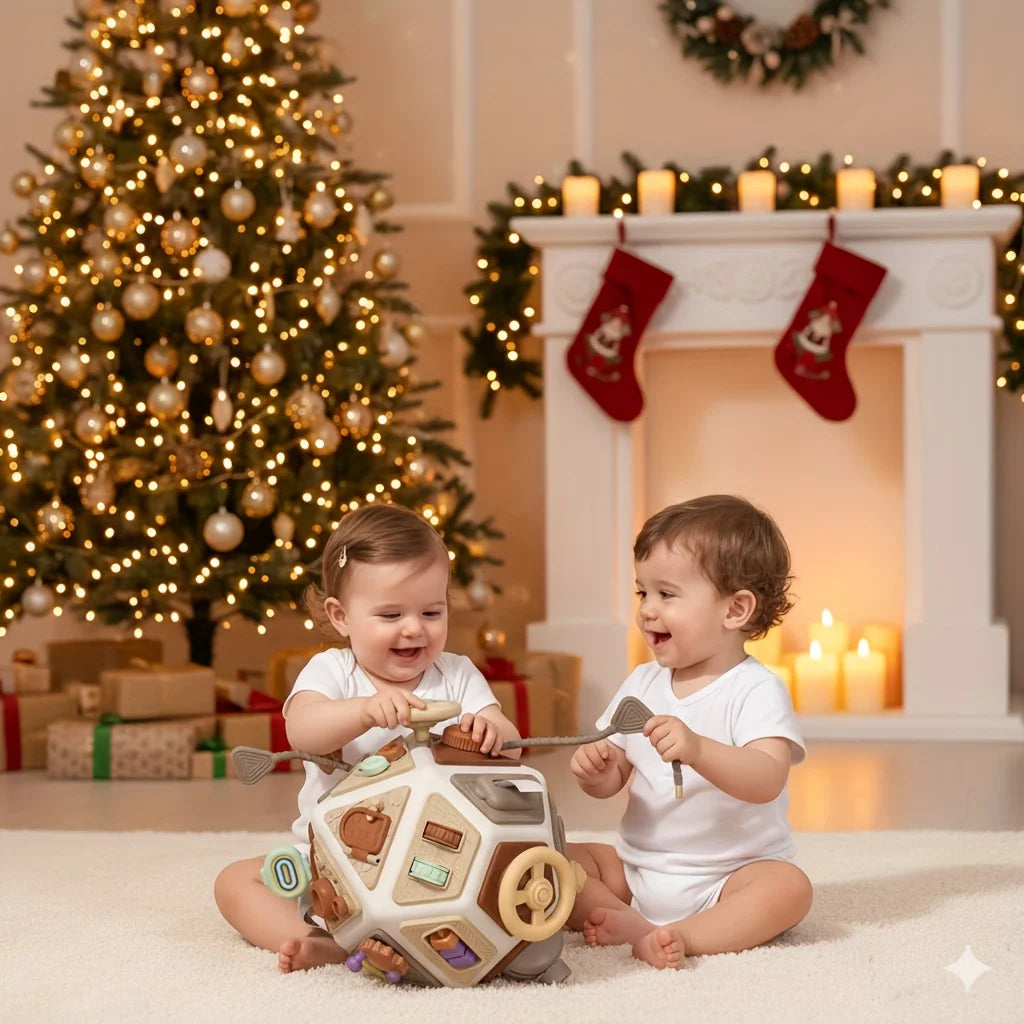 Baby toy polyhedron, baby busy grasp ball, early childhood educational toy gift