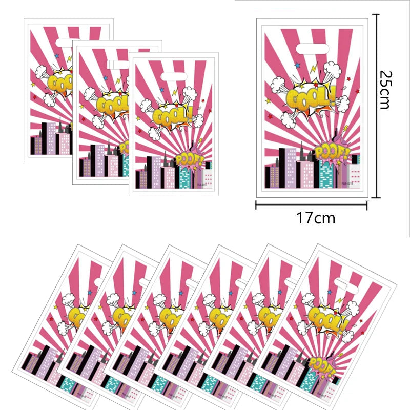 New Avengers Gift Bags Birthday Party Decoration Superhero Goody Biscuit Package Candy Bag Baby Shower Kids Gifts Party Supplies