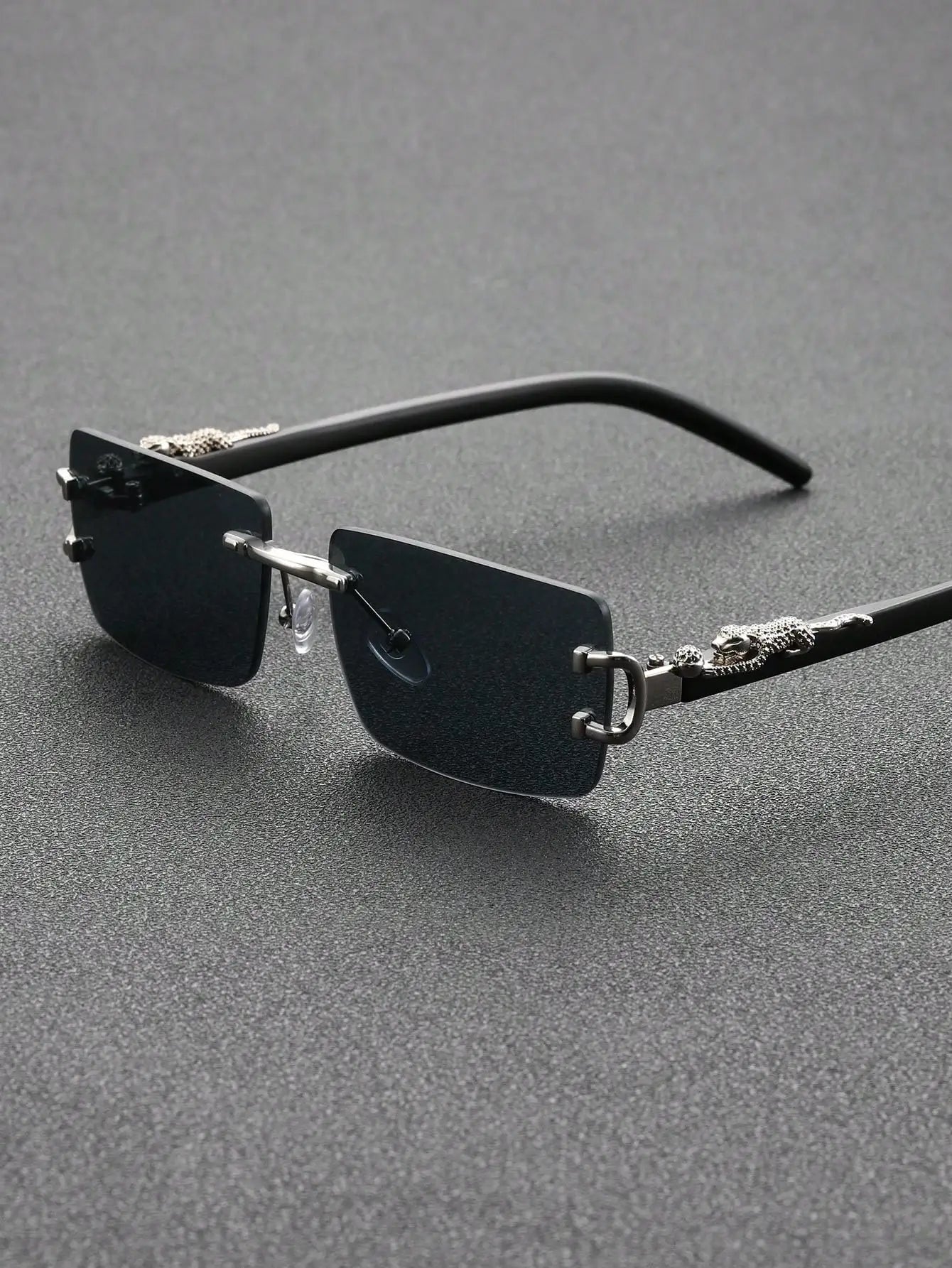 1/2 PCS Fashionable Trendy Frameless Rectangular Personalized Sunglasses For Daily Life