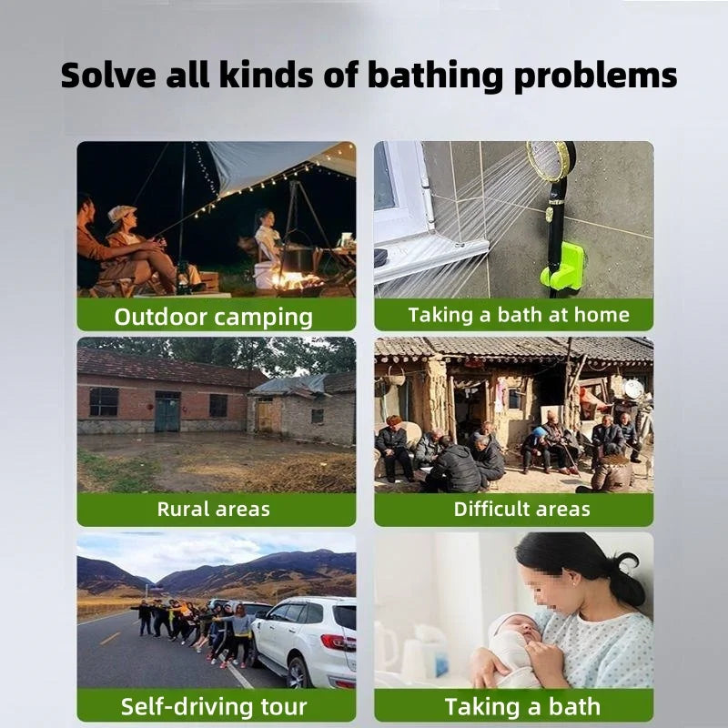 Outdoor shower unit - Portable electric shower head, suitable for bathing in camping, construction sites and dormitories, etc.
