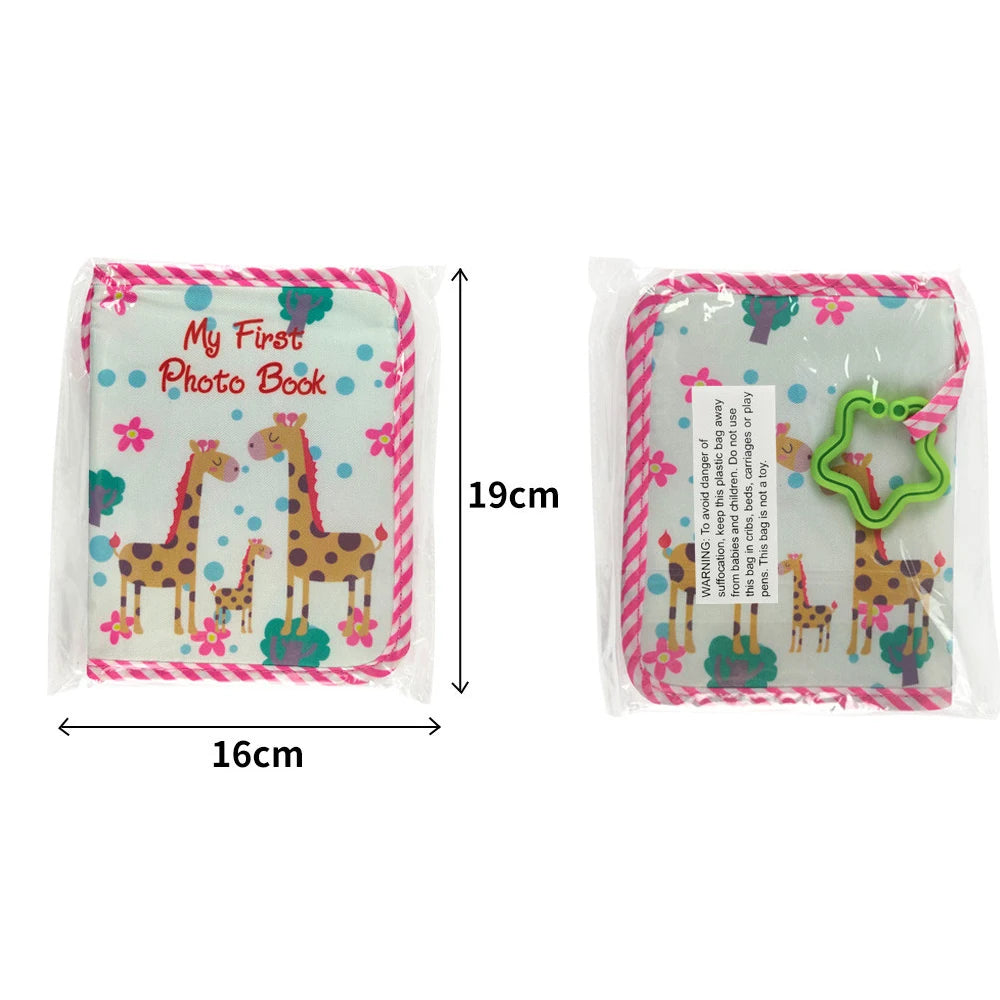 Baby Photo Album First Year Baby Photo Book Growth Babies Albums Shower Guest Diy Giraffe Photography Album with Family record