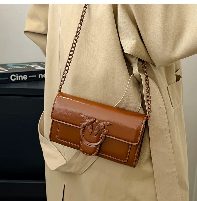 Elegant Leather Classic Designer Bag Paris Fashion Large Capacity For Women Messenger Crossbody Handbag Trendy