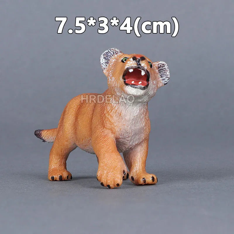 Realista Wild Animal Figurines Zoo Wolf Monkey Bat Chameleon Pangolin Squirrel Donkey Horse Action Model Toys for children Gift