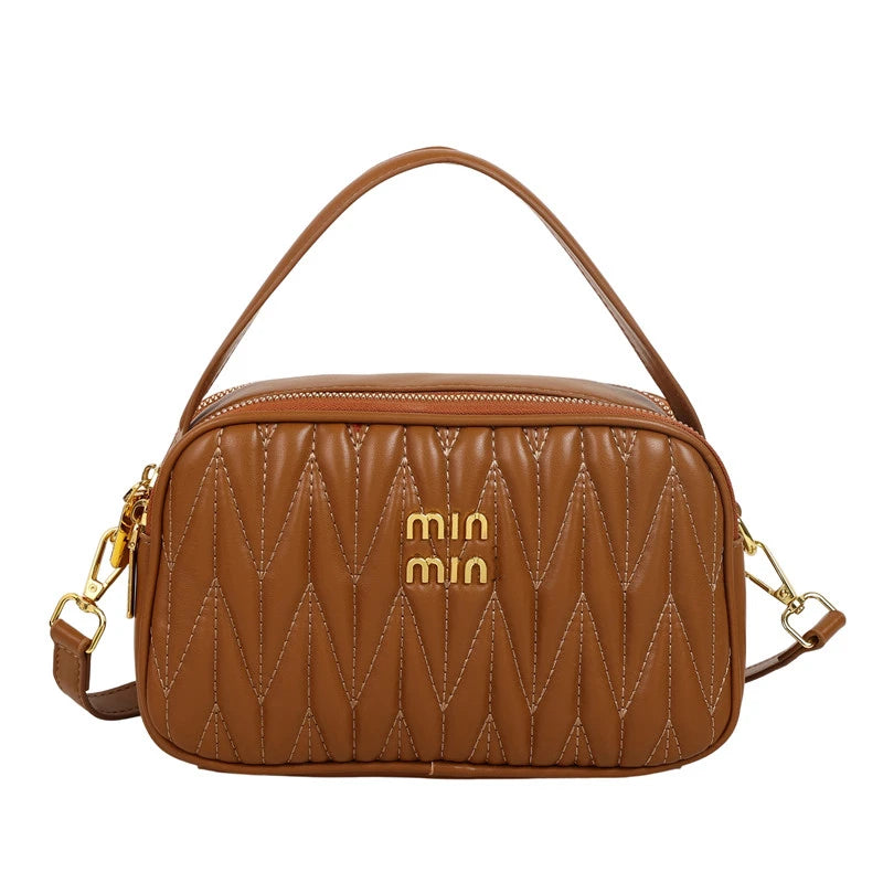 Trendy Designer Paris Fashion Bag With Elegant Leather And Solid Color For Women In Leisure