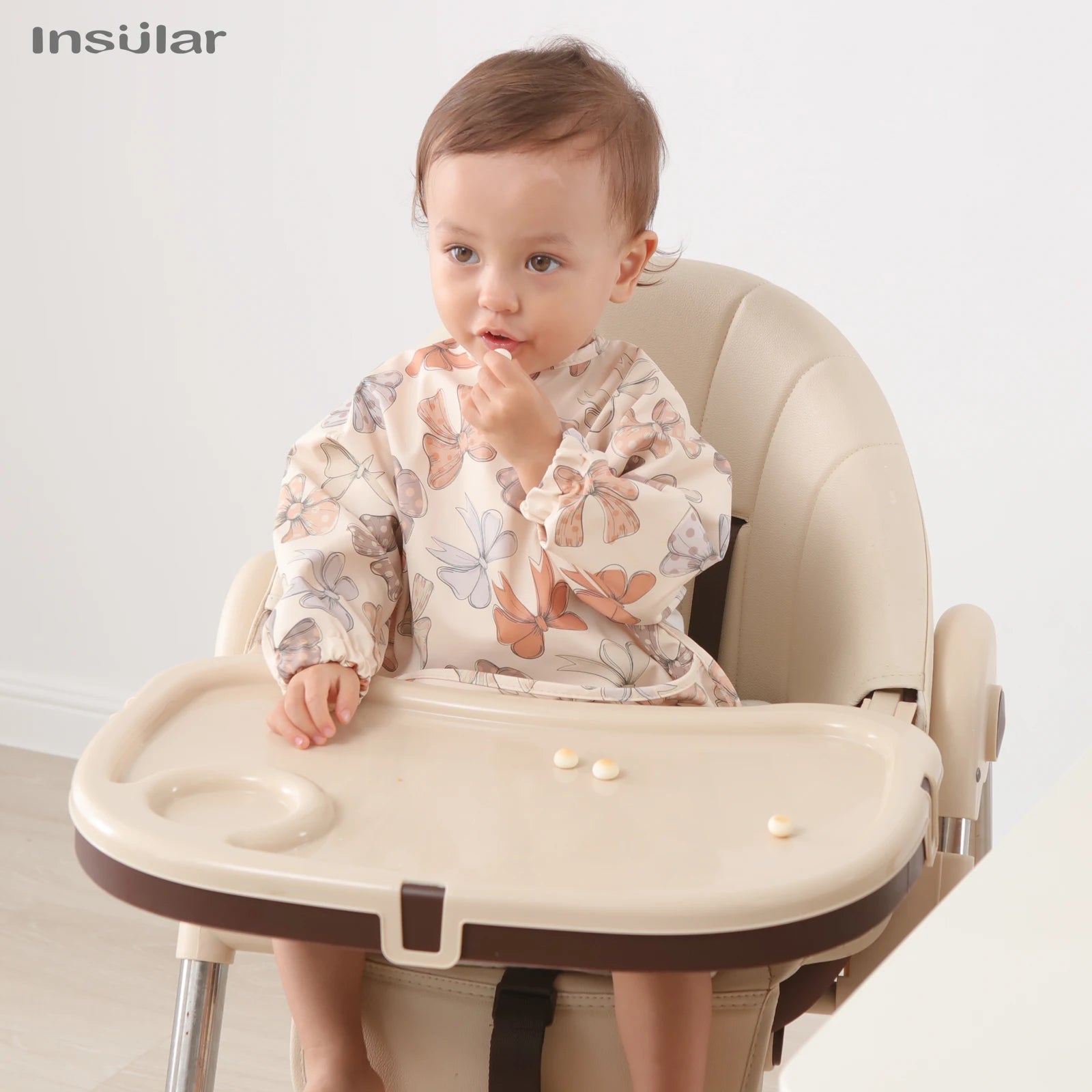 New Baby Bib with Pocket for Feeding Accessories Bibs for Children Waterproof Long Sleeve Bibs Aprons with Long Sleeve