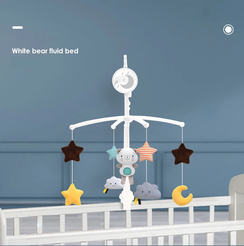 Baby Musical Crib Mobile With Hanging Rotating Toys Infant Bed Decoration Bedside Bell Toy Ringing Toys For Babies Boy And Girl