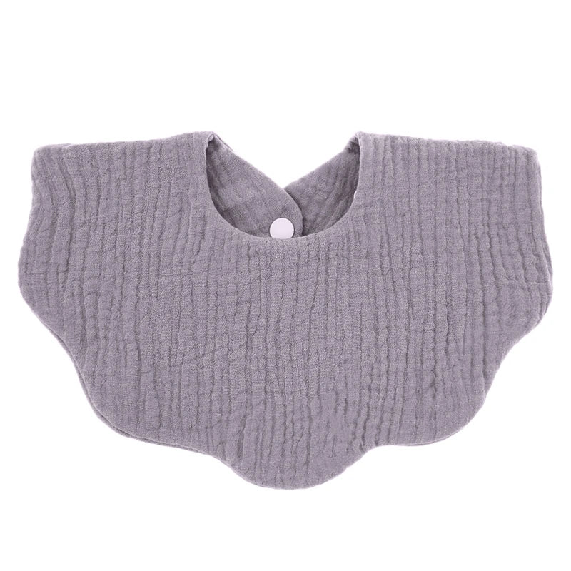 Baby Wave Shape Feeding Bib Bandana Burp Cloth Scarf Printed Soft Pure Cotton Absorbent Saliva Towel Breathable Apron Dropship