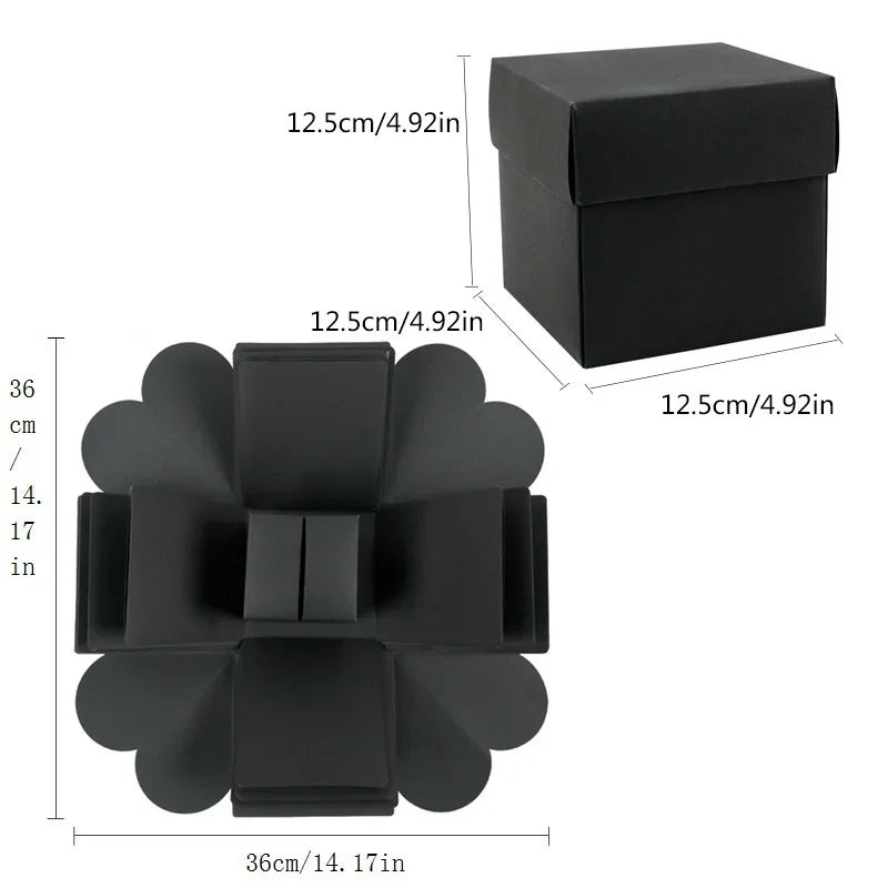 1Set Explosion Photo Album Gift Box Storage Box Valentine's Day Surprise Gift Box Romantic Couple Creative Gift