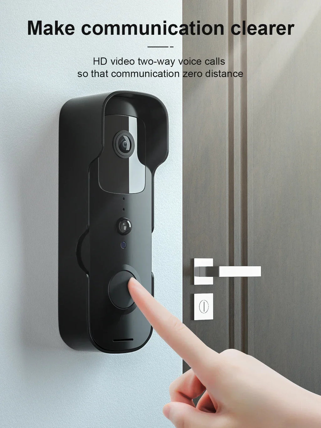 2026 Smart Video Doorbell Waterproof Night Vision Door Viewer 1080P FHD Camera Digital Visual Intercom WIFI 2.4G Tuya Door Bell