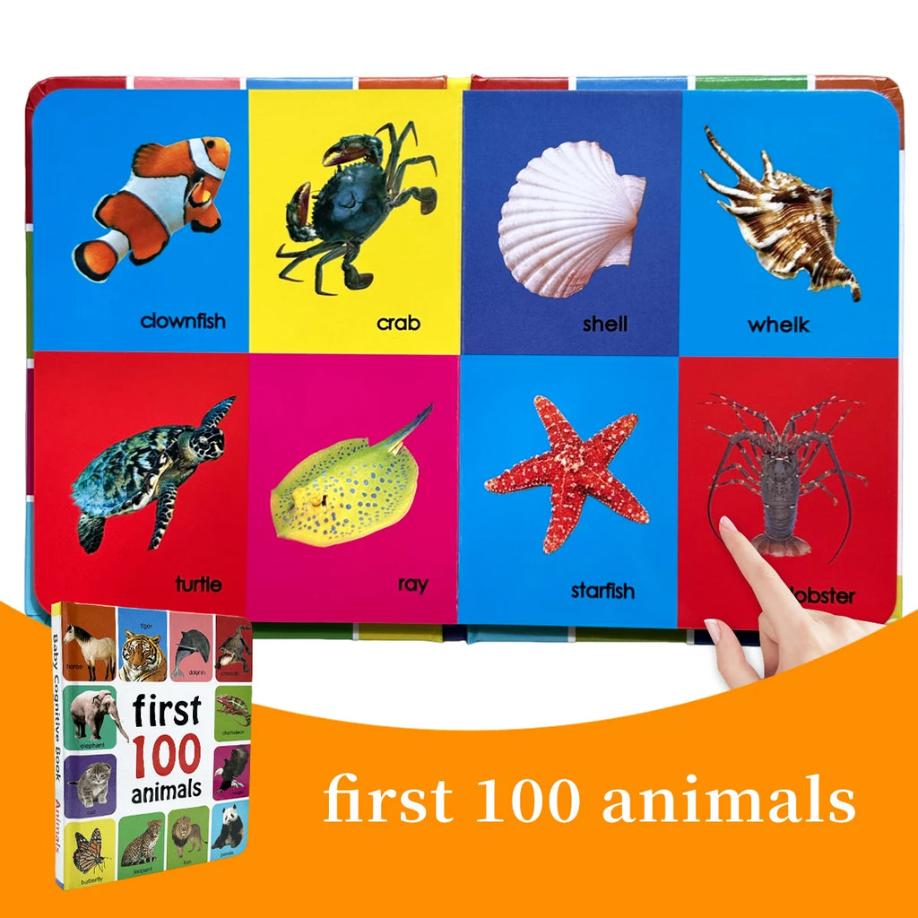 1-100 Animal Species Book Libros Manga Anime Coloring Books Preschool Learning Improves Children's Identification Skills