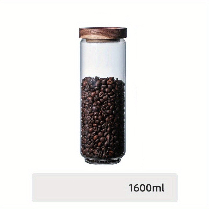 1pc Kitchen Storage Container with Lid - Perfect for Candy, Biscuits, Tea, and Pet Snacks - Organize and Preserve Dry Foods like Cereal, Pasta, Flour, and Sugar - Plastic Food Preservation Tank for Home Kitchen Supplies